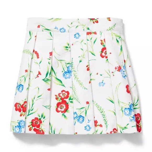 Janie and Jack Floral Pique Pleated Skirt Size 6-12 Months - Picture 1 of 8
